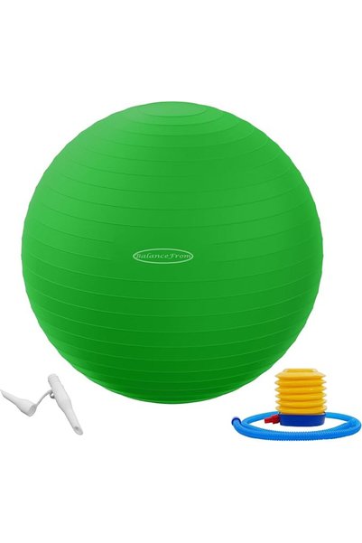 Fitvids كرة يوجا وتمارين لياقة بدنية مقاومة للانفجار والانزلاق مع مضخة سريعة،...