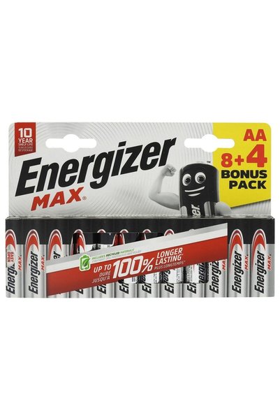 Generic Brand Set, energizer max alkaline battery power aalr6 8, 4 pcs /