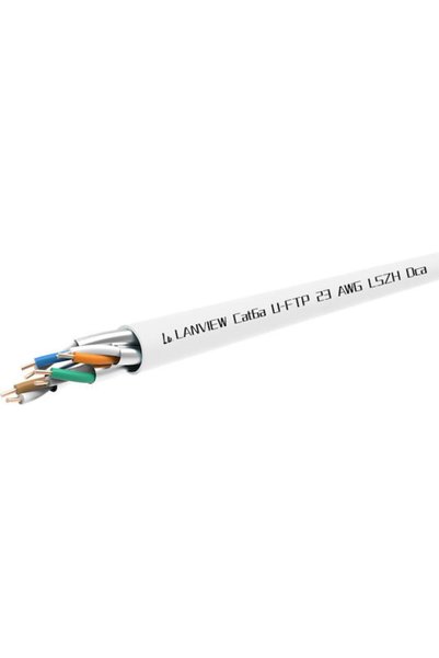 Lanview Καλώδιο δικτύου Ethernet U/UTP Cat.6a χωρίς βύσματα 305μ Λευκό 1 τεμά...
