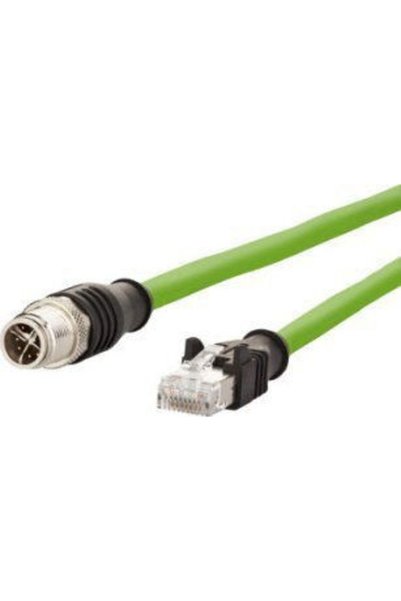 METZ Καλώδιο Σύνδεσης M12 Αρσενικό σε RJ45 Αρσενικό 8-πιν με κωδικοποίηση X 2 μ.