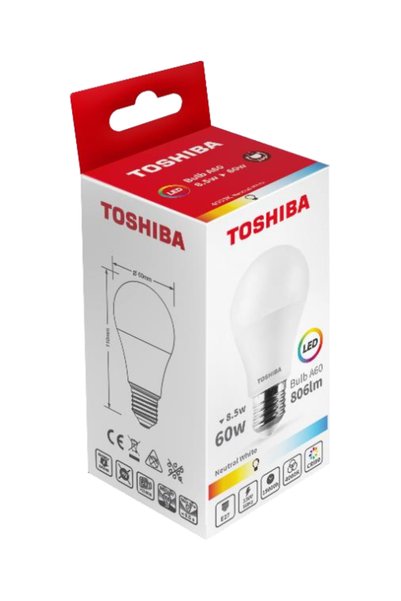 Toshiba BEC LED A60 E27 806LM 8.5W / NEUTRU