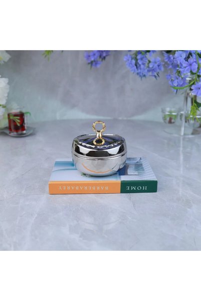 Al Hadaya Mall Stainless Steel Tray with Luxurious and Unique Design - Silver...