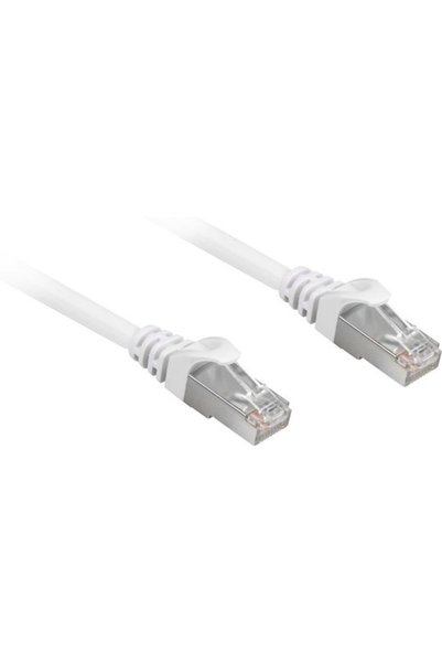 SHARKOON Καλώδιο Δικτύου S/FTP Cat.6a Gigabit Ethernet 20μ Λευκό