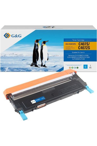 G&G Συμβατό Τόνερ για Εκτυπωτή Λέιζερ Samsung Clt-c4072s Μαύρο