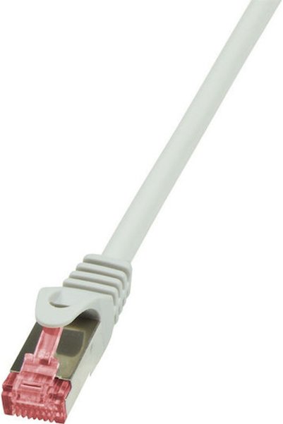 LogiLink Καλώδιο Δικτύου Ethernet Gigabit S/FTP Κατηγορίας 6, 10μ, Γκρι, Κωδι...