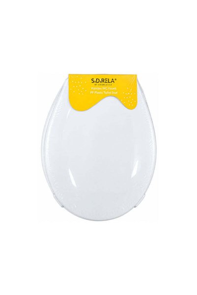 OEM SIDIRELA Καπάκι Λεκάνης WC Πλαστικό Λευκό 36,5x35,8cm - White Plastic Toi...