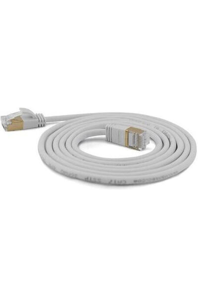 Wantec Καλώδιο Δικτύου Ethernet S/FTP Κατηγορίας 7, 0,1μ, Γκρι, 1 τεμάχιο