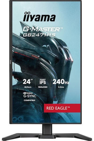 IIYAMA G-Master Κόκκινος Αετός IPS HDR Οθόνη Gaming 23.8 " FHD 1920x1080 240Hz