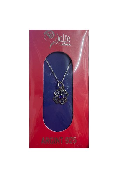 Leski 925 Silver Set, Leski, Clover with Stone