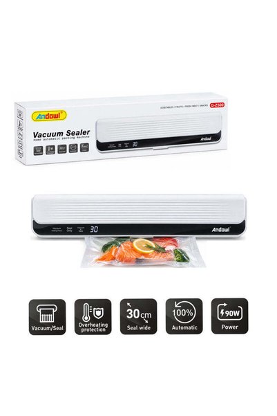 OEM Andowl Αυτόματη Συσκευή Σφράγισης Τροφίμων Vacuum 90W με Αναρρόφηση Αέρα ...