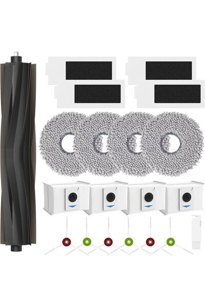 GENERAL قطع غيار بديلة لـ ECOVACS T20 Omni/Max/Pro، طقم ملحقات مكنسة كهربائية...
