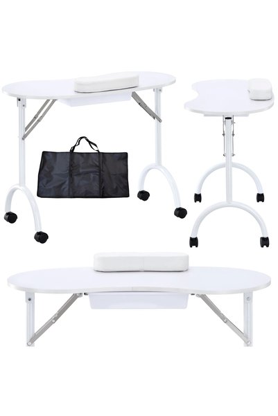 iSalon Masa manichiura pliabila Alba birou cosmetic mobil