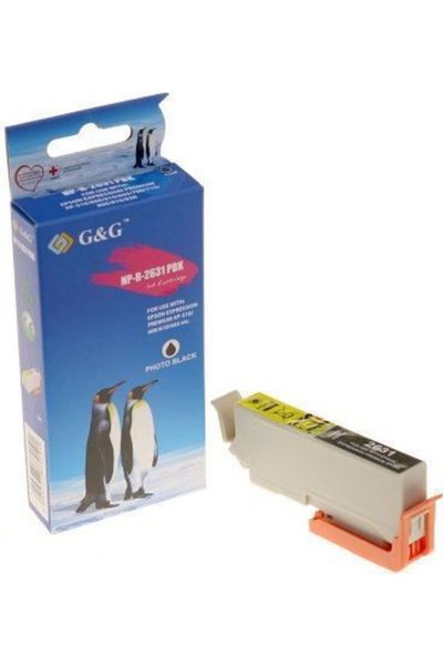 G&G Συμβατό μελάνι για εκτυπωτή inkjet Epson C13T26314012 Μαύρο 1 τεμάχιο
