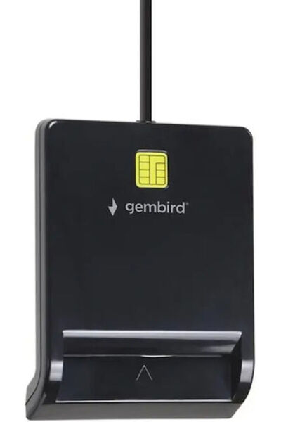 Gembird Επαγγελματικός Αναγνώστης Έξυπνων Καρτών USB, Μαύρος, Κωδικός: FD2-SCR