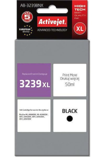 Other Συμβατό μελάνι για εκτυπωτές inkjet Active Jet Brother LC3239XLBΚ 50ml ...