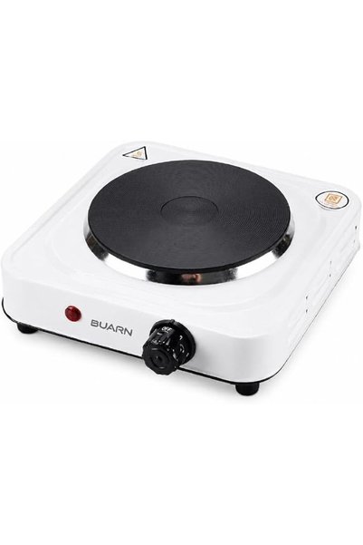 BUARN PROFESSIONAL لوح تسخين كهربائي مزدوج (HP-T214W) بقوة 2000 واط، مع لوحين...
