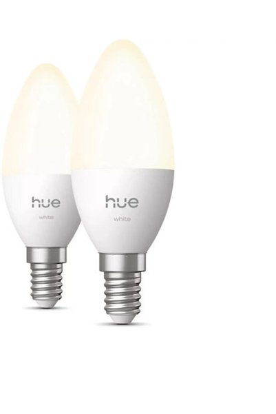 Philips Έξυπνες Λάμπες LED Hue 3.7W για Ντουί E14 Θερμό Λευκό 2 τεμάχια Κωδικ...