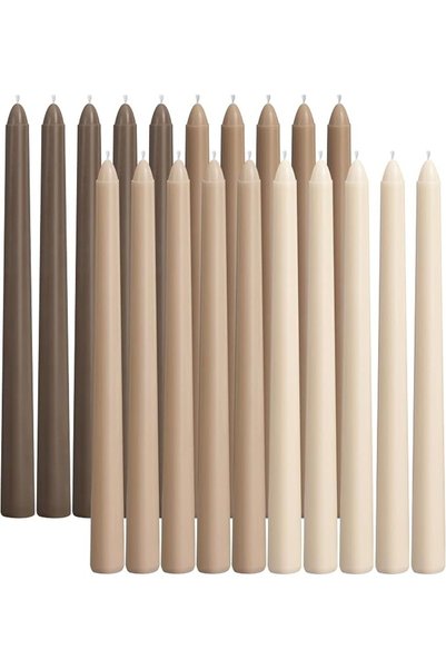GENERAL Viyffo 12 Inch Purple Taper Candles Set of 4 Unscented Smokeless Long...