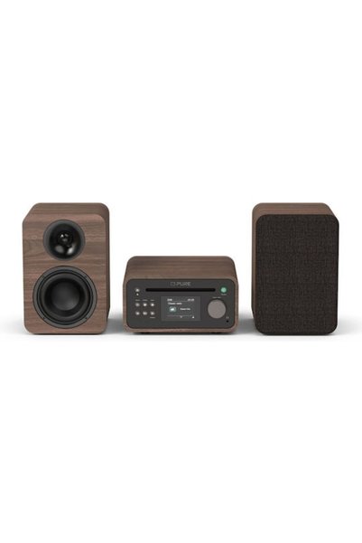 Pure Ηχοσύστημα 2 με CD Player και Bluetooth, Καφέ