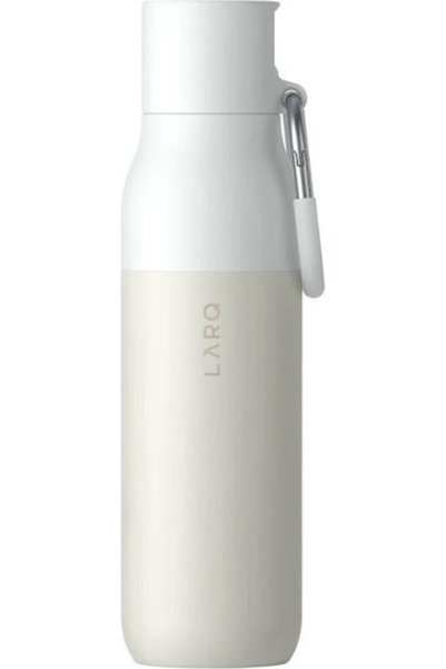 LARQ Ανοξείδωτο Θερμός 500ml με Αναδιπλούμενο Καπάκι, Λευκό Γρανίτη, με Καλαμάκι