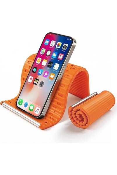 Generic Adjustable Silicone Phone Stand Mat, Multi-Angle Foldable Non-Slip Ta...