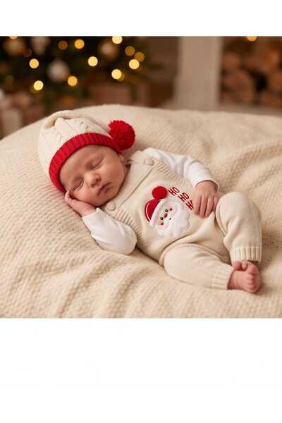 Nipperland Unisex Baby 0-3 Months Christmas 7-Piece Knitwear Set