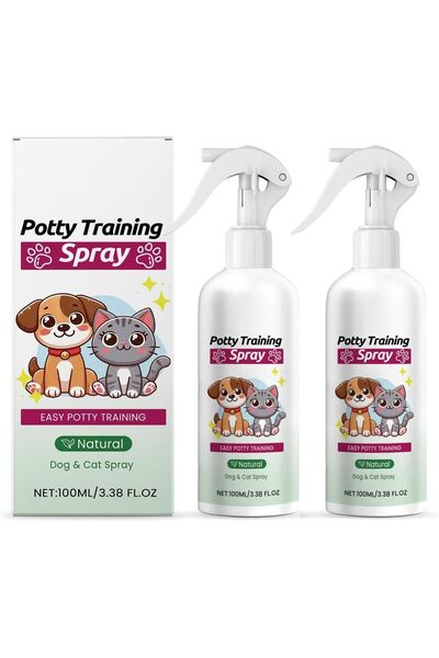 ALMEKAQUZ 2pcs 100ML Potty Training Spray for Dogs, Puppy Pet Toilet Location...