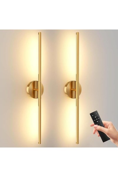 UANDME 2 قطعة من مصابيح الحائط التي تعمل بالبطارية، لاسلكية بزاوية 360 درجة °...