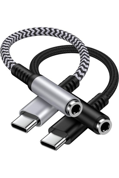 Haoano محول سماعات الرأس لآيفون 18، محول USB-C إلى مقبس سماعات 3.5 ملم أنثى