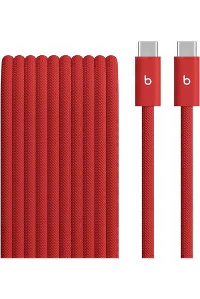 Beats كابل USB-C إلى USB-C مضفر بقوة 240 واط، شحن سريع، متين/مقاوم للتشابك، م...