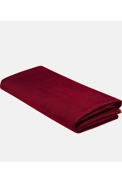 çeyizköşesi مفرش طاولة ألعاب أوكي مخمل 140x140 أحمر داكن