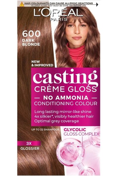L'Oreal Paris Elvive لوريال باريس كاستينغ كريم غلوس 600 أشقر داكن