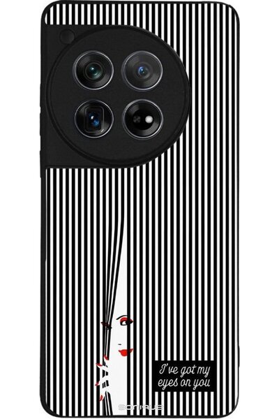 Sonique Σειρά Stripe Stories Θήκη για Oneplus 12 5G Eye On You - Μαύρο