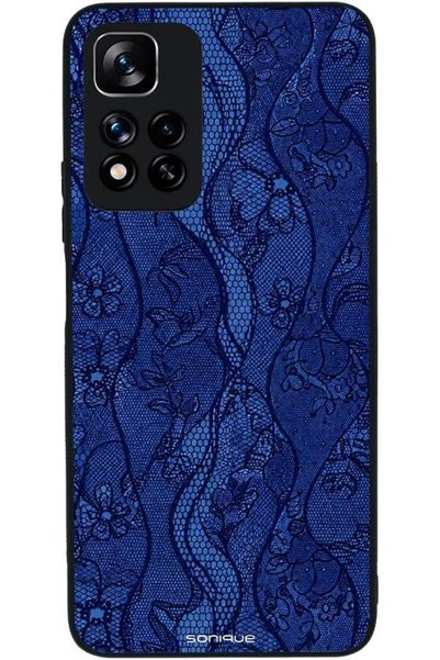 Sonique Θήκη Σειράς Diva για Xiaomi Redmi Note 11 Pro Plus 5G Μπλε Δαντέλα