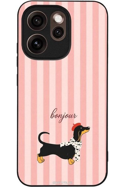 Sonique Σειρά Stripe Stories Θήκη για Oppo Reno15 Pro 5G Bonjour Puppy