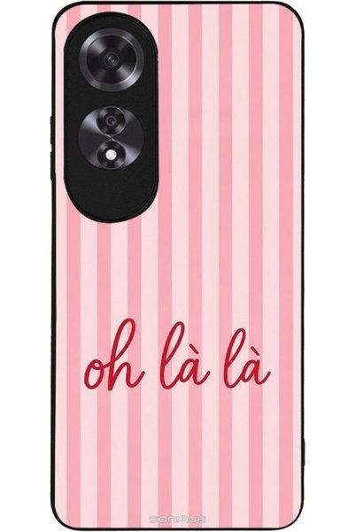 Sonique Θήκη Σειράς Stripe Stories για Oppo A60 Oh La La - Ροζ