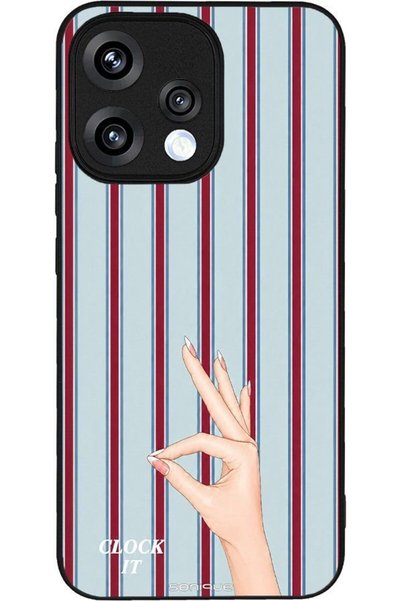 Sonique Σειρά Stripe Stories Θήκη για Oppo Reno15 5G Clock It