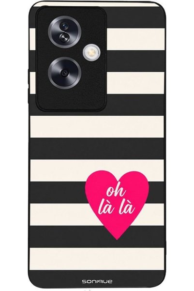 Sonique Σειρά Stripe Stories Θήκη για Oppo A79 5G Oh La La - Μαύρο