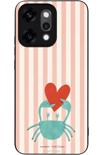 Sonique Σειρά Stripe Stories Θήκη για Oppo Reno14 Pro 5G Σχέδιο Καβούρι