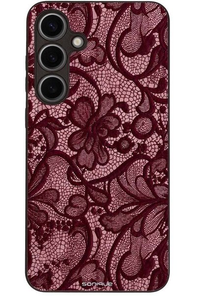 Sonique Θήκη Σειράς Diva για Samsung Galaxy S24 Plus Μπορντό Δαντέλα
