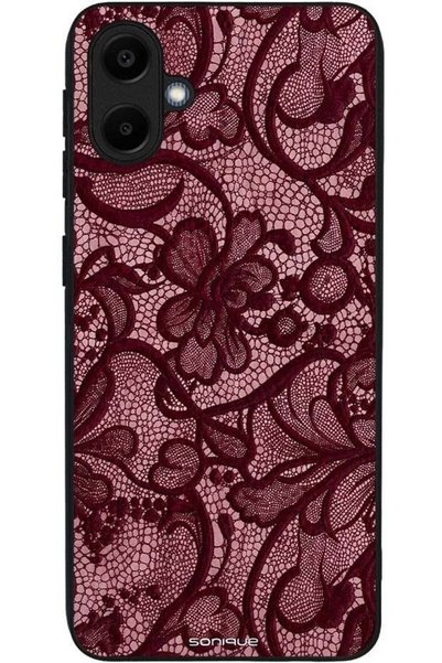 Sonique Θήκη Σειράς Diva για Samsung Galaxy A20e Βουργουνδί Δαντέλα