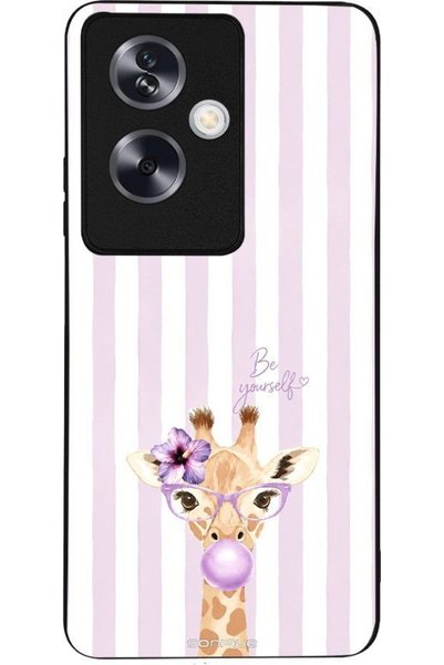 Sonique Σειρά Stripe Stories Θήκη για Oppo A79 5G Λιλά - Καμηλοπάρδαλη με Τσι...