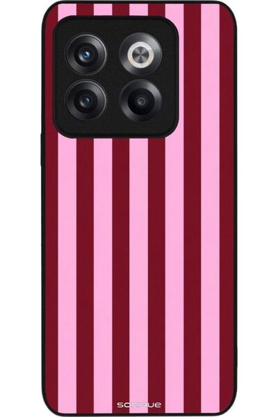 Sonique Σειρά Stripe Stories Θήκη για Oneplus 10T Ρίγες Ροζ - Κόκκινο