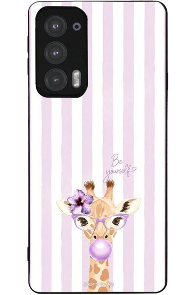 Sonique Σειρά Stripe Stories Θήκη για Motorola Edge 20 5G Λιλά-Καμηλοπάρδαλη ...