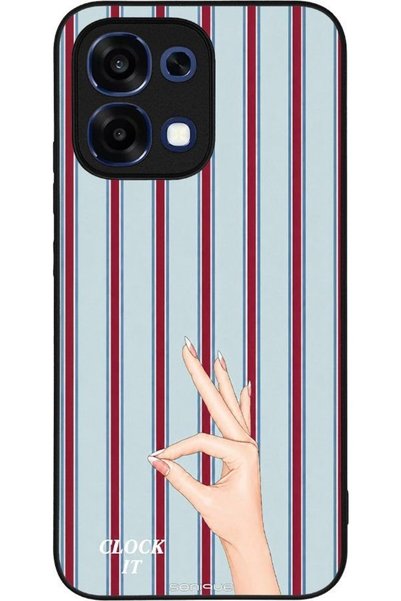 Sonique Σειρά Stripe Stories Θήκη για Oppo A6 Pro 5G Clock It