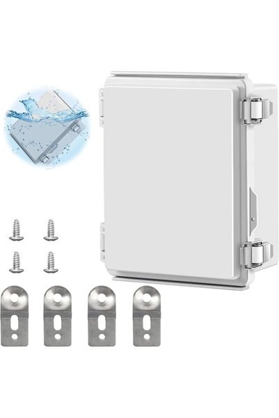 EXCEFORE صندوق توصيل بلاستيكي ABS مقاوم للماء للاستخدام الخارجي IP67، حاوية م...