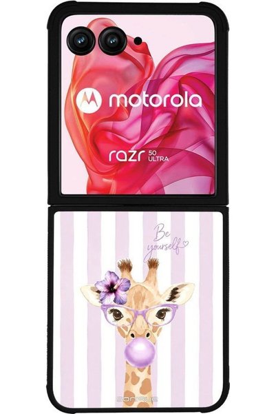Sonique Θήκη Σειράς Stripe Stories για Motorola Motorola Razr 50 Ultra Λιλά-Κ...