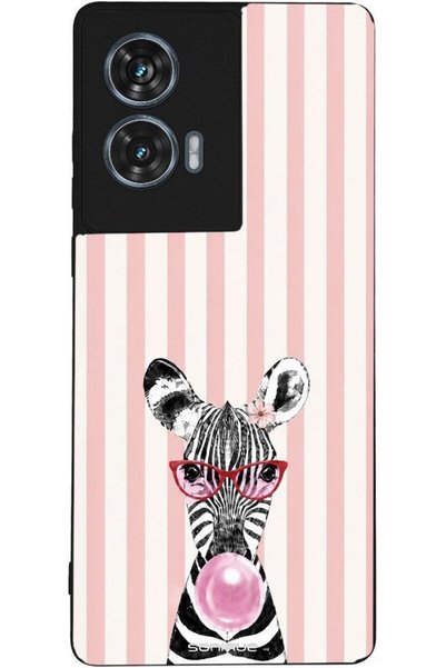 Sonique Σειρά Stripe Stories Θήκη για Motorola Edge 50 Fusion 5G Ζέβρα - Μπαμ...