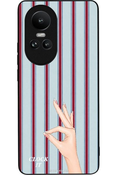 Sonique Σειρά Stripe Stories Θήκη για Oppo Reno10 5G Clock It