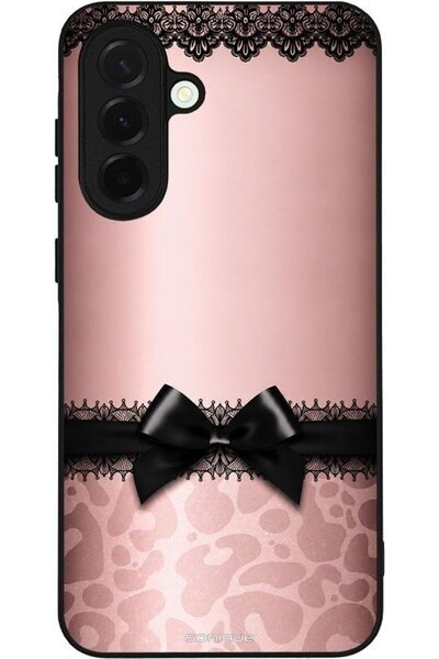 Sonique Θήκη Σειράς Diva για Samsung Galaxy A36 5G Λεοπάρ Φιόγκος - Ροζ